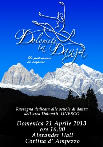 Locandina Dolomiti in danza