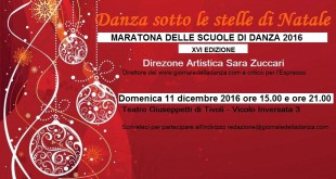 Al via la XVI edizione di “Danza sotto le stelle di Natale”, la Maratona organizzata dal giornaledelladanza.com