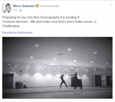 Mara Galeazzi FB Coreografia