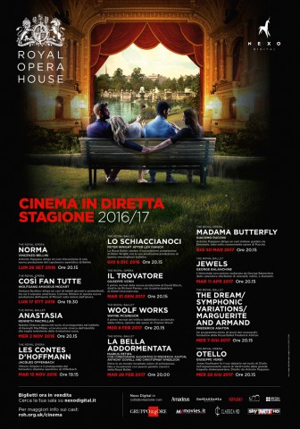 Nexo Digital presenta la nuova stagione 2016-2017 della Royal Opera House al cinema
